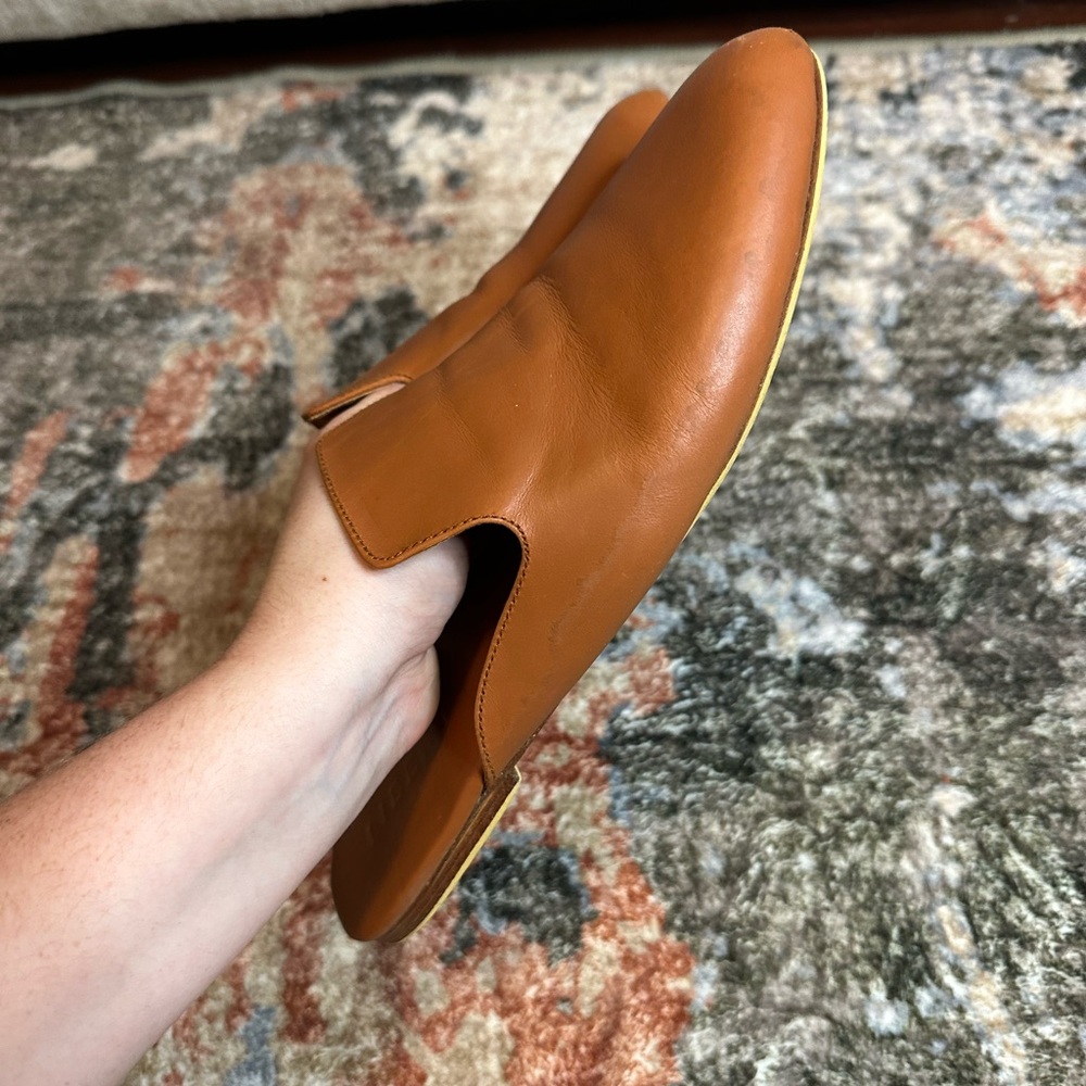 Liberté The Modern Mule in Cognac Chic Tan Leather Mules for Women - Picture 7 of 12